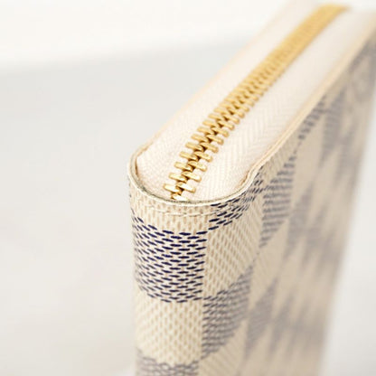 Louis Vuitton Damier Azure Zippy Wallet N60019 White Ladies
