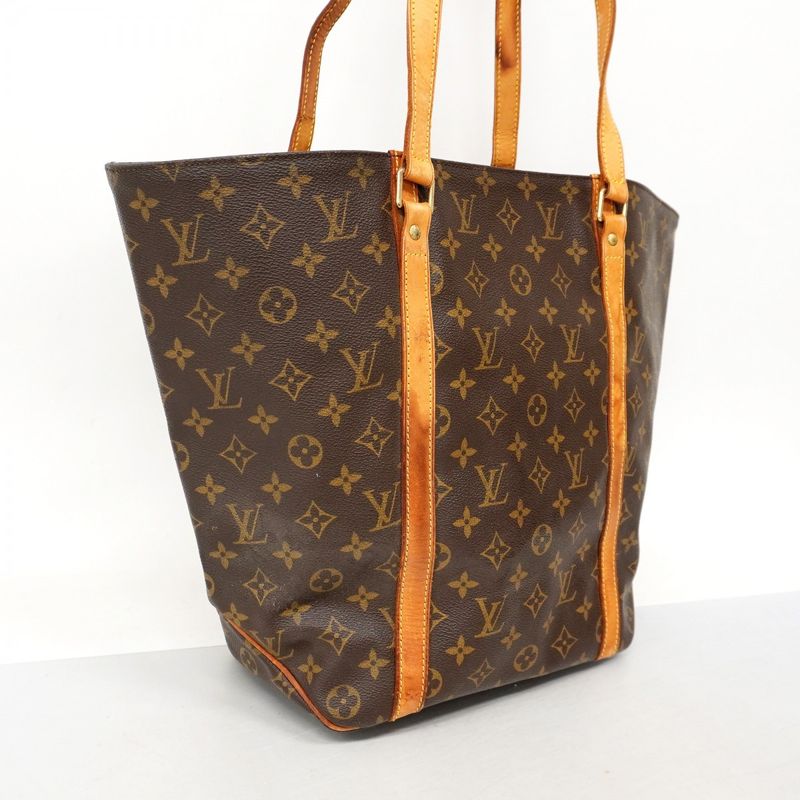 Louis Vuitton Tote Bag Monogram Sac Shopping M51108 Brown Ladies