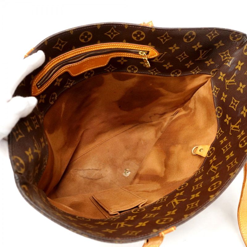 Louis Vuitton Tote Bag Monogram Sac Shopping M51108 Brown Ladies