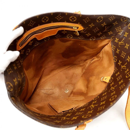 Louis Vuitton Tote Bag Monogram Sac Shopping M51108 Brown Ladies