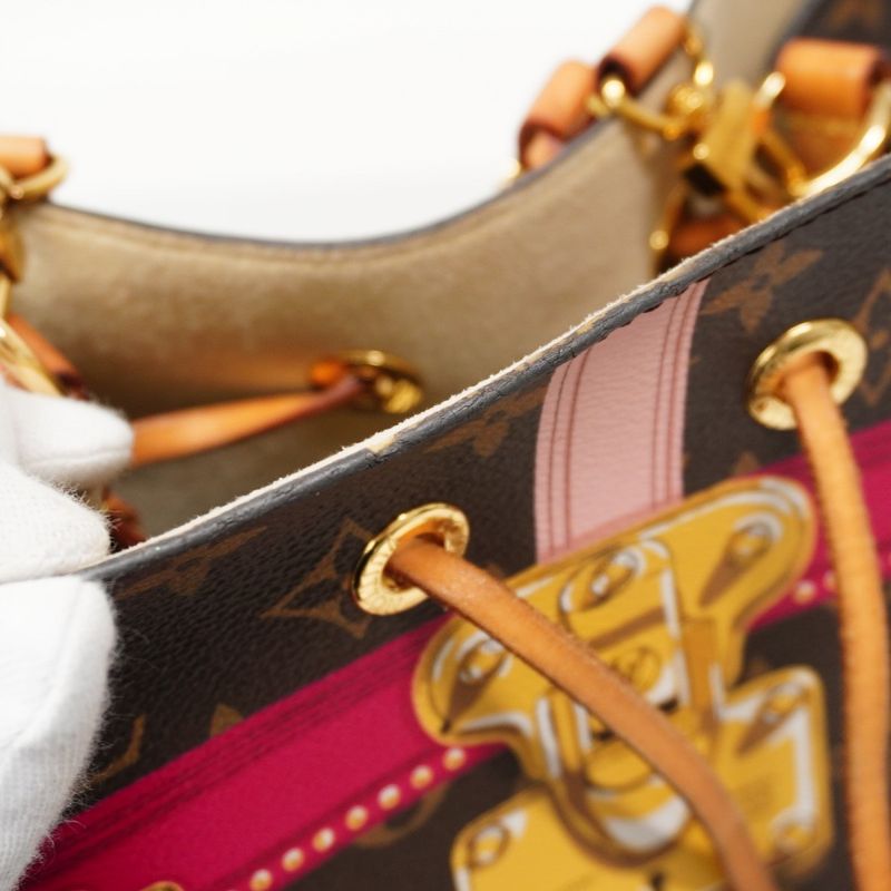 Louis Vuitton Shoulder Bag Monogram Trompe L'oeil Neonoe M40649 Brown Ladies