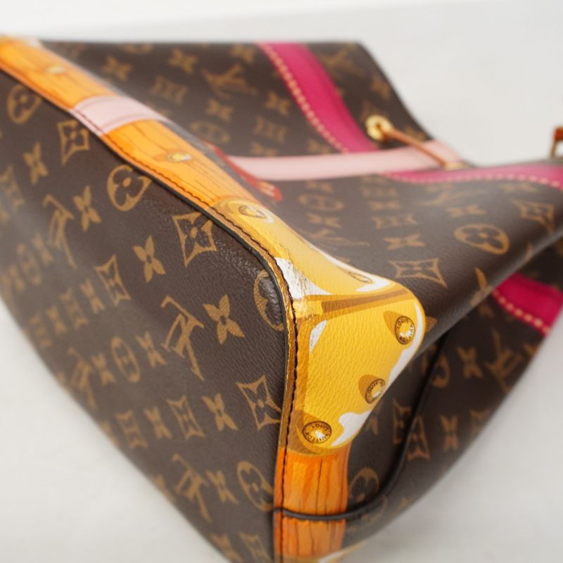 Louis Vuitton Shoulder Bag Monogram Trompe L'oeil Neonoe M40649 Brown Ladies