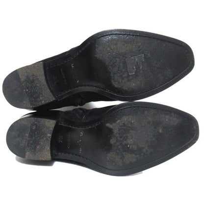 Saint Laurent Paris Suede Zip Wyatt Boots Short Boots Size 39.5 Equivalent to