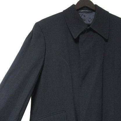 Gucci Tom Ford Period Single Stainless Steel Collar Coat Size 50 Black Men's