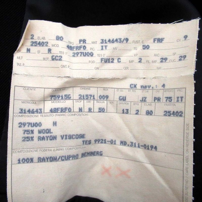 Gucci Tom Ford Period Single Stainless Steel Collar Coat Size 50 Black Men's