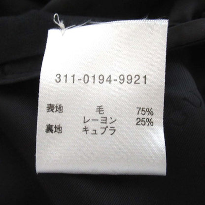 Gucci Tom Ford Period Single Stainless Steel Collar Coat Size 50 Black Men's