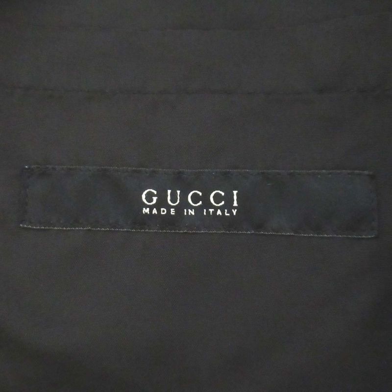 Good Gucci Tom Ford Period Nylon Hunting Jacket Size 44 Black Men's Used