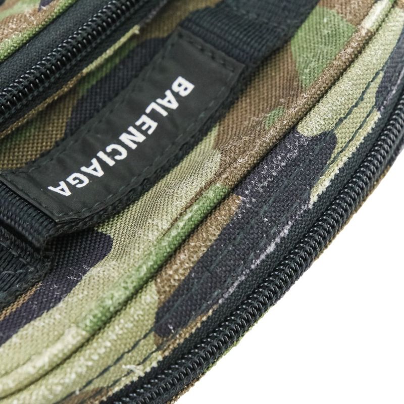 24-25aw Balenciaga Army Crossbody Bag 715852 Camouflage Khaki Men Women Used