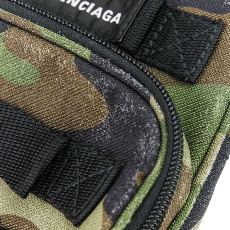 24-25aw Balenciaga Army Crossbody Bag 715852 Camouflage Khaki Men Women Used