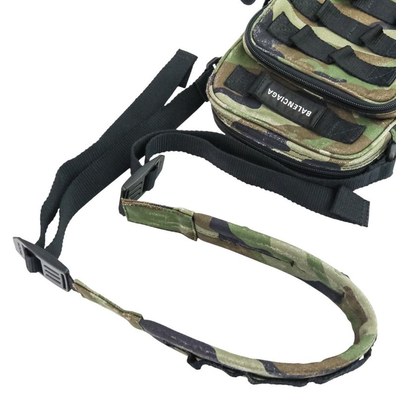 24-25aw Balenciaga Army Crossbody Bag 715852 Camouflage Khaki Men Women Used