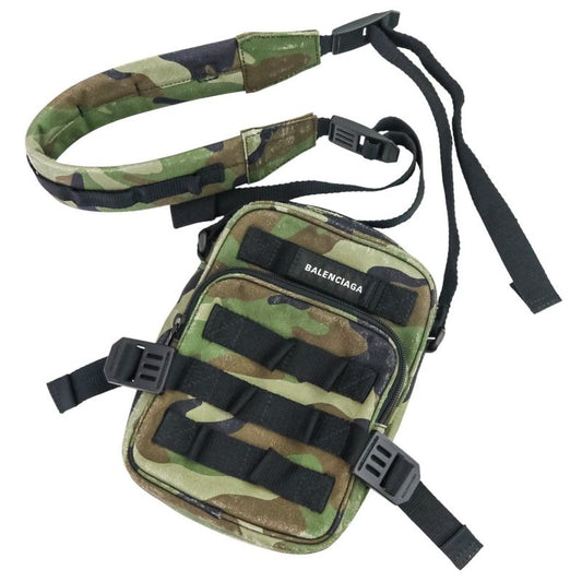 24-25aw Balenciaga Army Crossbody Bag 715852 Camouflage Khaki Men Women Used