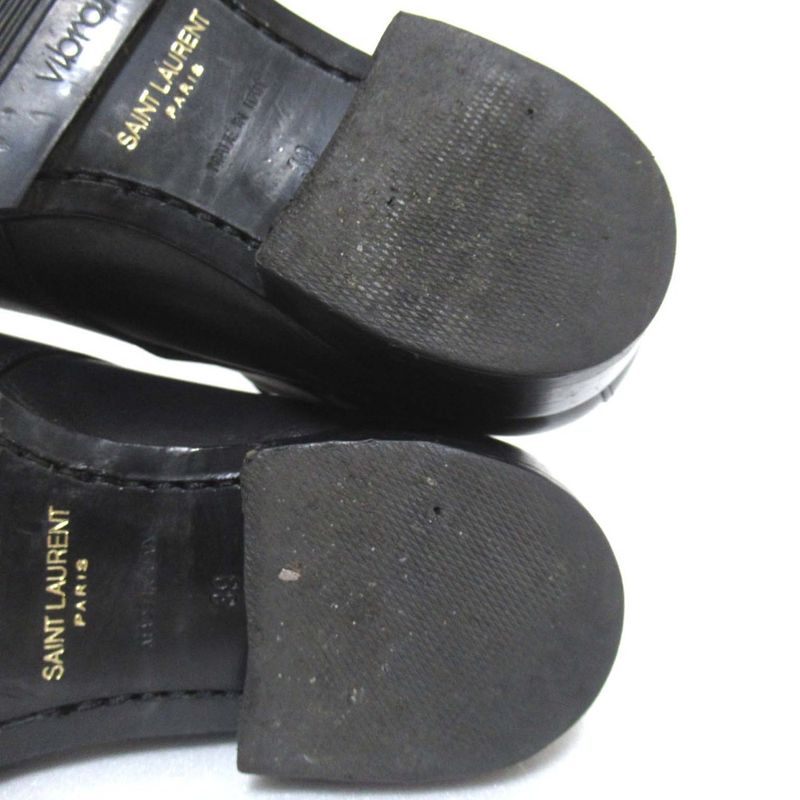 Saint Laurent Paris Leather Wyatt Boots Ankle Boots Size 39 Equivalent to 24cm