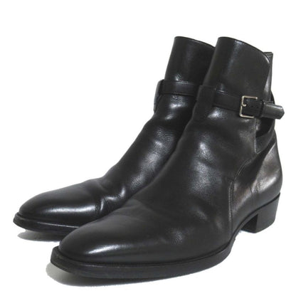 Saint Laurent Paris Leather Wyatt Boots Ankle Boots Size 39 Equivalent to 24cm