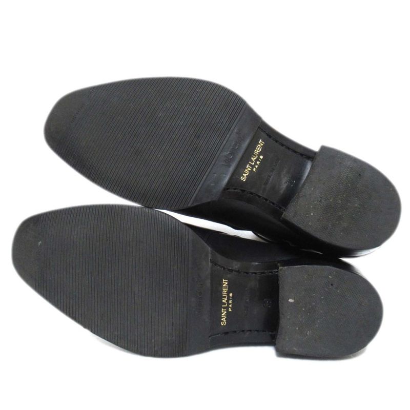 Saint Laurent Paris Leather Wyatt Boots Ankle Boots Size 39 Equivalent to 24cm