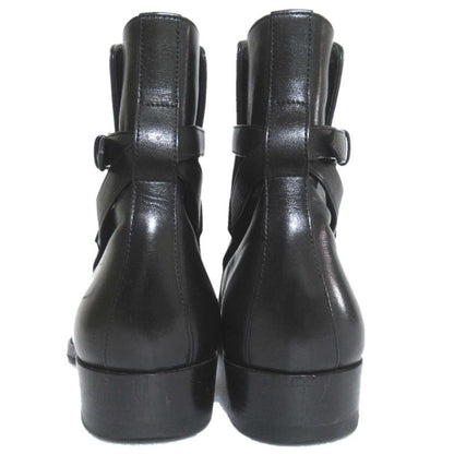 Saint Laurent Paris Leather Wyatt Boots Ankle Boots Size 39 Equivalent to 24cm