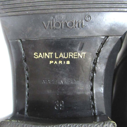 Saint Laurent Paris Leather Wyatt Boots Ankle Boots Size 39 Equivalent to 24cm