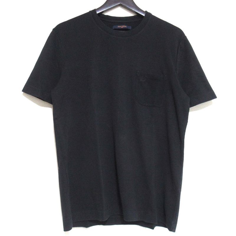 Louis Vuitton Damier Pocket Short Sleeve T-Shirt Size M Black Men's Used