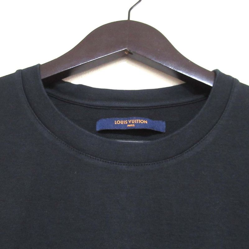 Louis Vuitton Damier Pocket Short Sleeve T-Shirt Size M Black Men's Used