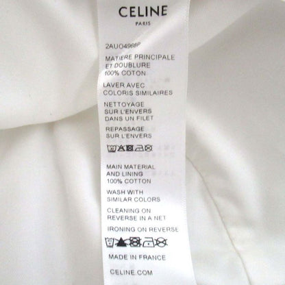 Cleaned Celine Logo Embroidery Bucket Hat 2auo4968p M Size White Men's Ladies