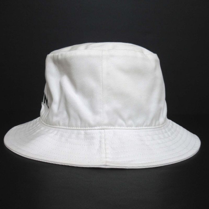 Cleaned Celine Logo Embroidery Bucket Hat 2auo4968p M Size White Men's Ladies