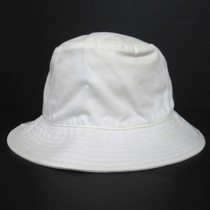 Cleaned Celine Logo Embroidery Bucket Hat 2auo4968p M Size White Men's Ladies