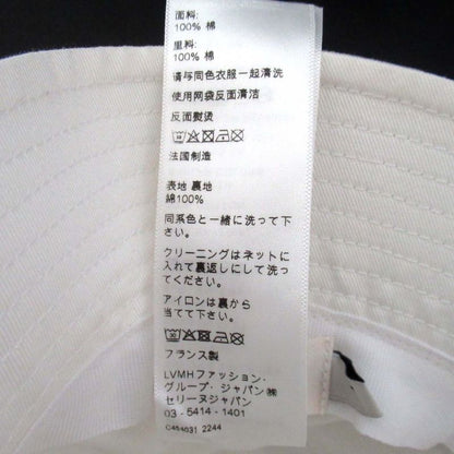 Cleaned Celine Logo Embroidery Bucket Hat 2auo4968p M Size White Men's Ladies