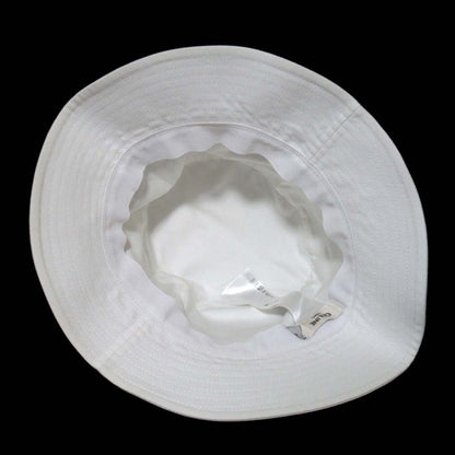 Cleaned Celine Logo Embroidery Bucket Hat 2auo4968p M Size White Men's Ladies
