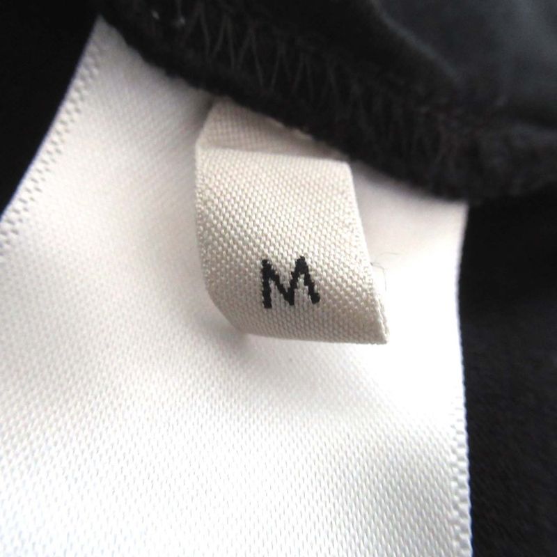 Celine Logo Print Short Sleeve Loose T-Shirt 2x681671q M Size Black Mens Used