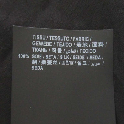 Saint Laurent Paris Baby Cat Silk Short Sleeve Open Collar Shirt Size 37