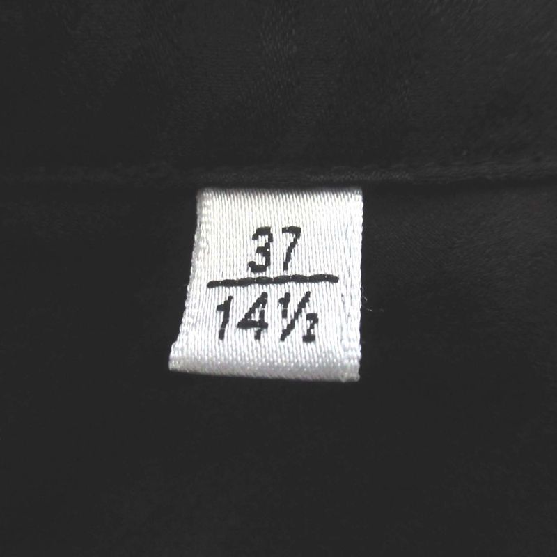 Saint Laurent Paris Baby Cat Silk Short Sleeve Open Collar Shirt Size 37