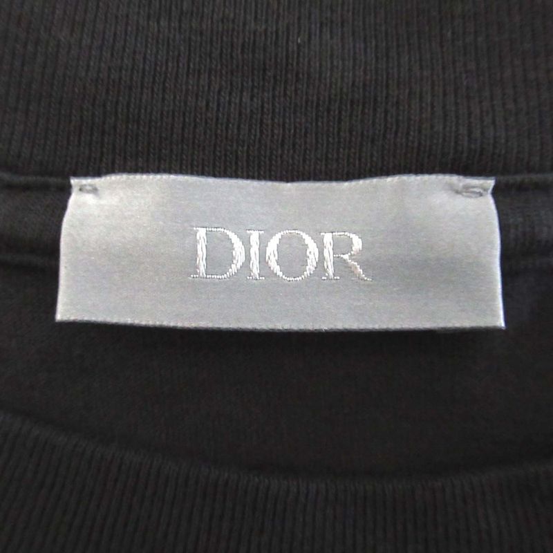 24aw Christian Dior Lily of the Valley Short Sleeve T-Shirt Size S Black Mens