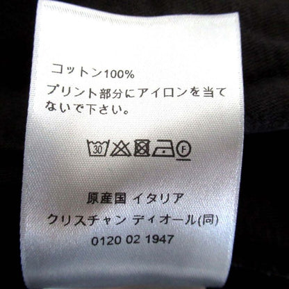 24aw Christian Dior Lily of the Valley Short Sleeve T-Shirt Size S Black Mens