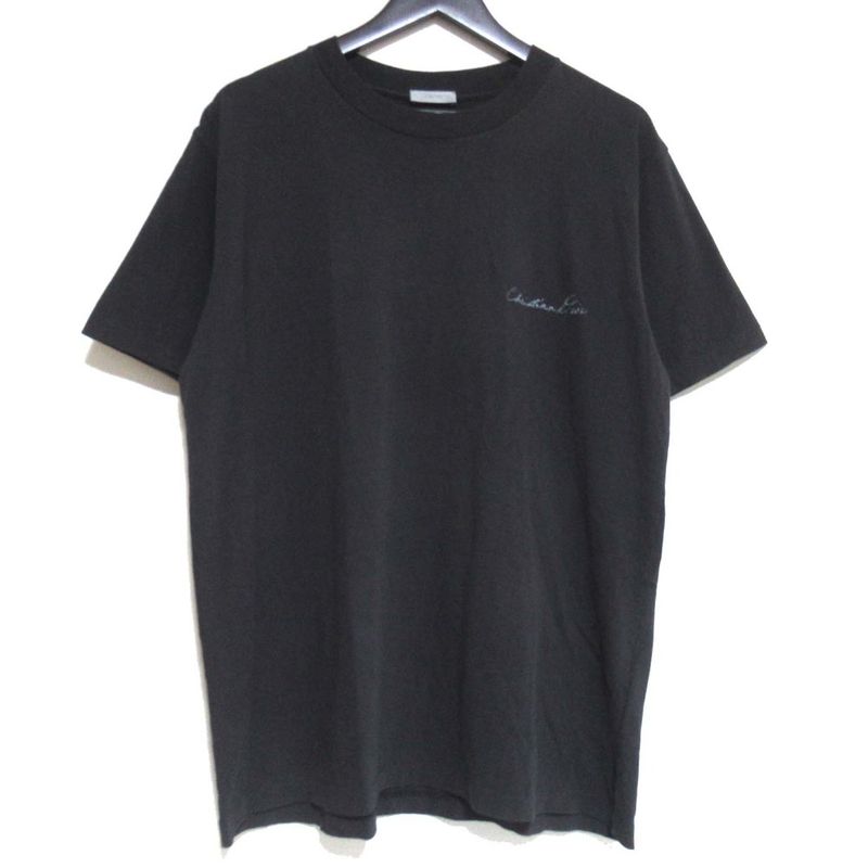 24aw Christian Dior Lily of the Valley Short Sleeve T-Shirt Size S Black Mens