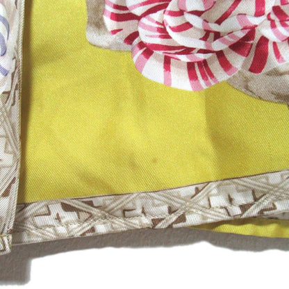 Gucci Tom Ford Period Flower Print Silk Blouse Shirt Size 40 Yellow Women Used