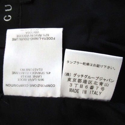 Gucci Shawl Collar Single Tailored Jacket 146064 Size 40 Navy Women Used