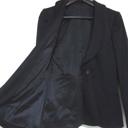 Gucci Shawl Collar Single Tailored Jacket 146064 Size 40 Navy Women Used