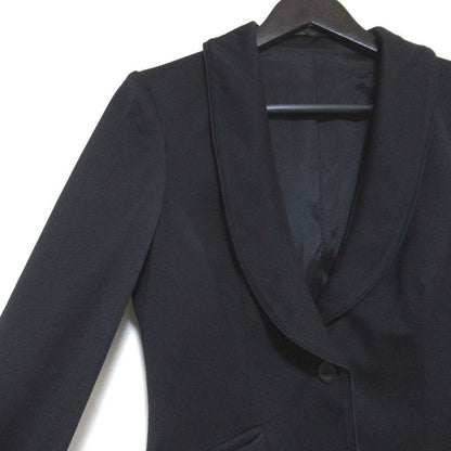 Gucci Shawl Collar Single Tailored Jacket 146064 Size 40 Navy Women Used