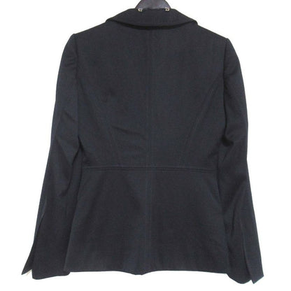 Gucci Shawl Collar Single Tailored Jacket 146064 Size 40 Navy Women Used