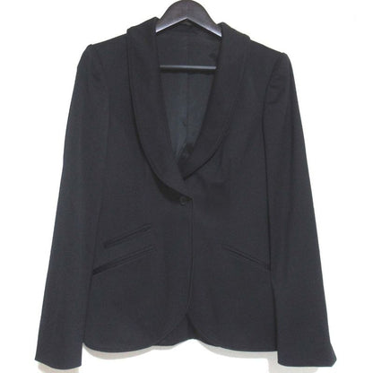 Gucci Shawl Collar Single Tailored Jacket 146064 Size 40 Navy Women Used