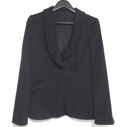 Gucci Shawl Collar Single Tailored Jacket 146064 Size 40 Navy Women Used