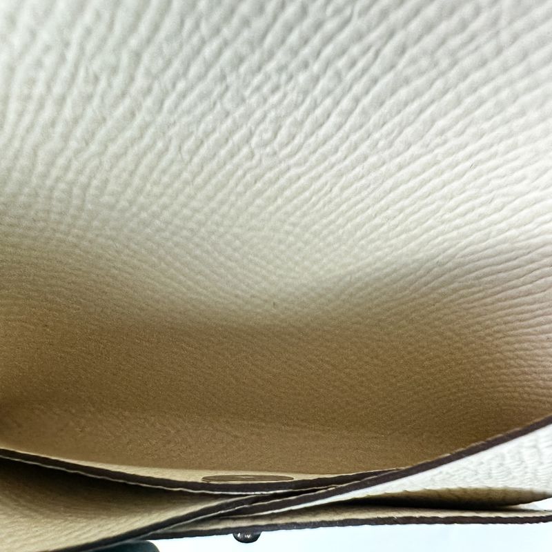 Unused Hermes Calvi Duo Epson Card Case Stamped B Mata Women's Used