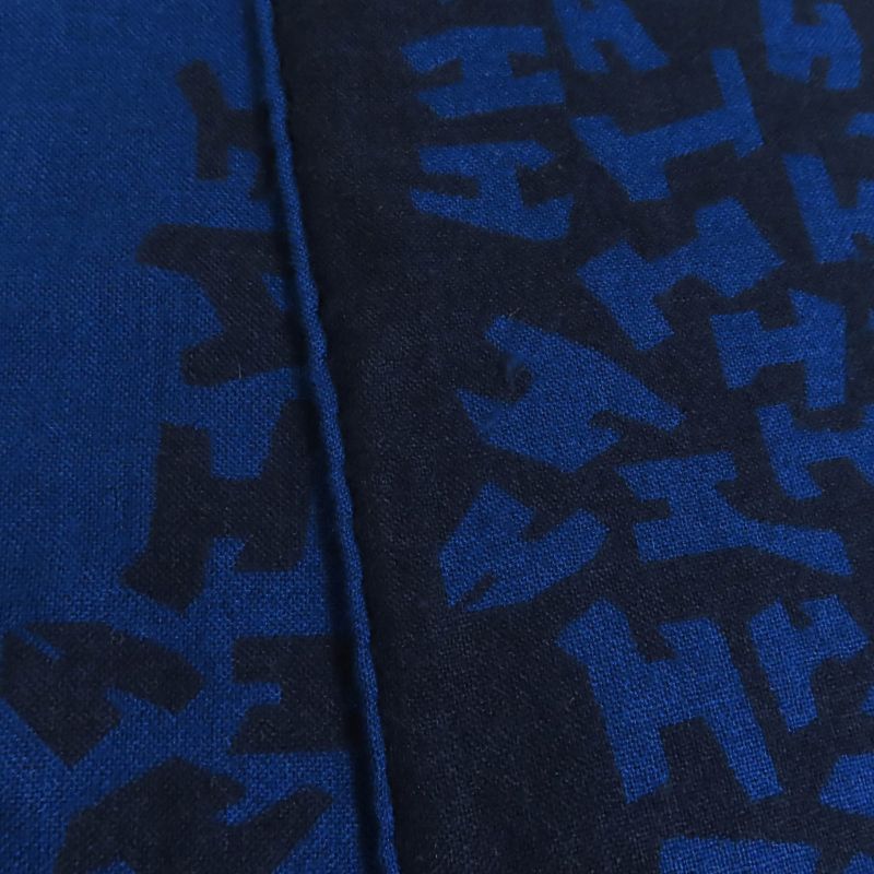Hermes Cashmere Silk Blend H Logo All Over Mini Fringe Stole Scarf Shawl Navy