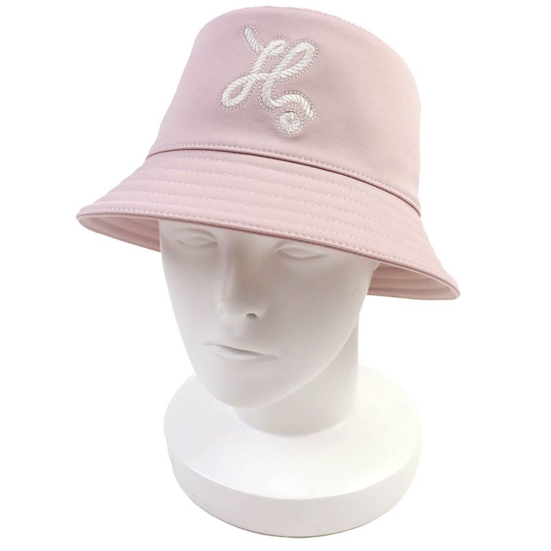 Hermes Harper Nautique Cotton H Logo Bucket Hat Pink 58 With Box And Storage