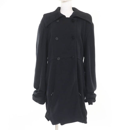 CHANEL Vintage 98A P12059v06804 Wool Coco Mark Button Gathered Design Coat
