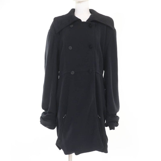 CHANEL Vintage 98A P12059v06804 Wool Coco Mark Button Gathered Design Coat
