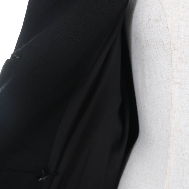 CHANEL Vintage 98A P12059v06804 Wool Coco Mark Button Gathered Design Coat