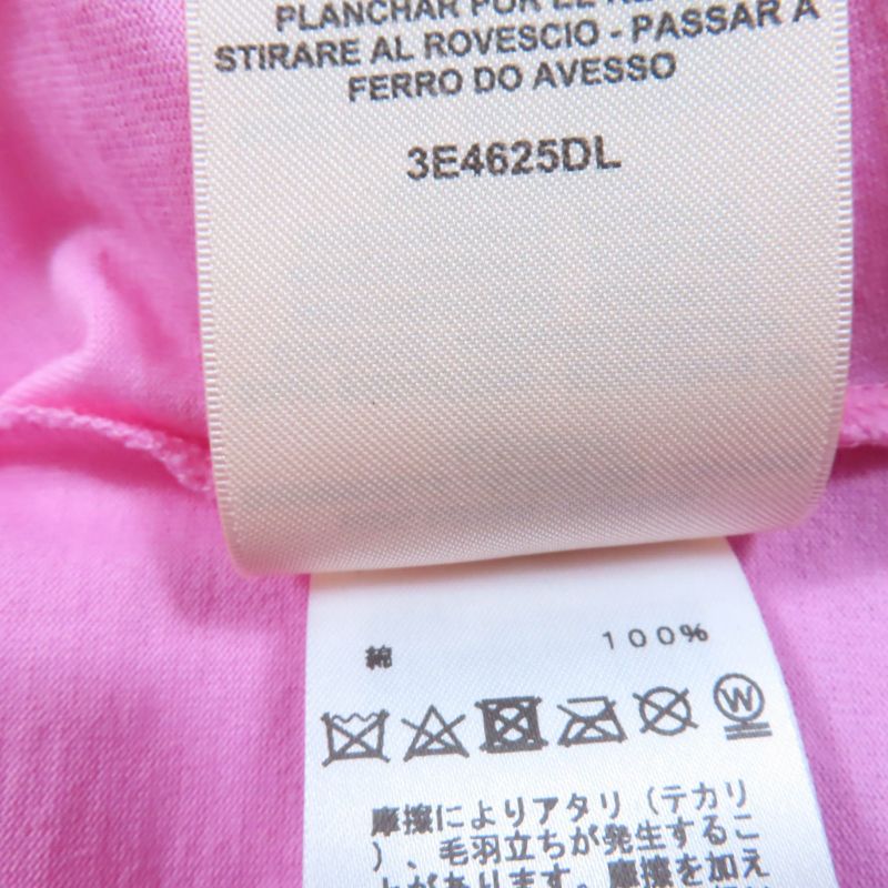 Hermes 23SS 3e4625dl Canoe 100% Cotton Chaine D'ancre Short Sleeve T-shirt Pink