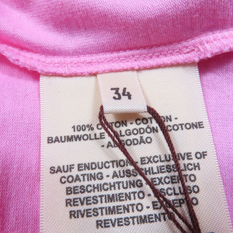 Hermes 23SS 3e4625dl Canoe 100% Cotton Chaine D'ancre Short Sleeve T-shirt Pink