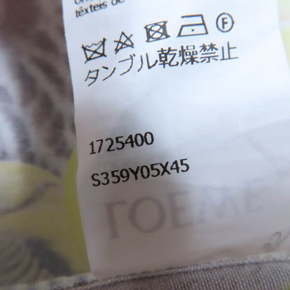 LOEWE S359y05x45 Silk Anagram Logo Embroidery Parrot Print Short Sleeve Shirt