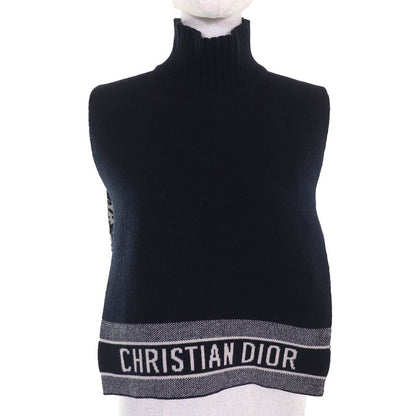 Christian DIOR 15dob412i099 97% Cashmere Oblique Logo High Neck Reversible Knit